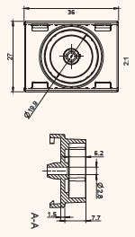 Magnethalter EXIT G2, Kunststoff, schwarz