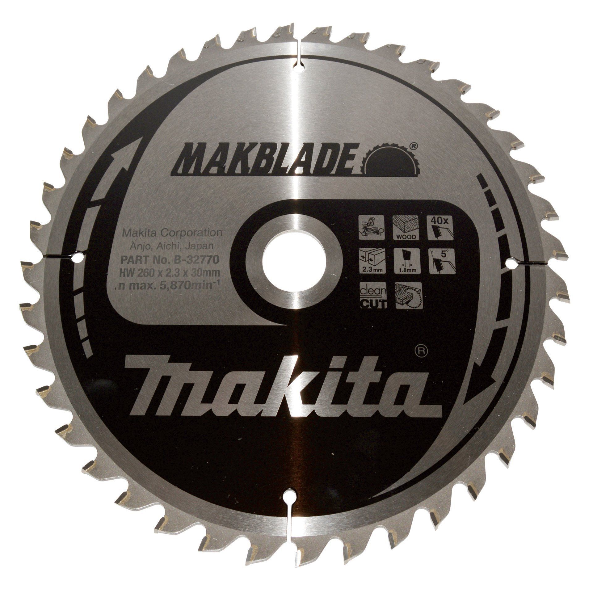 Makita MAKBLADE Sägeb. 260x30x40Z
