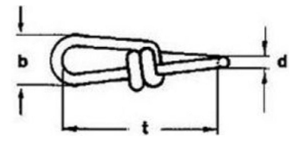 Knotenkette, verzinkt