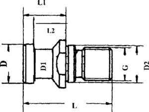 Anzugsbolzen DIN69872 B SK40-M16