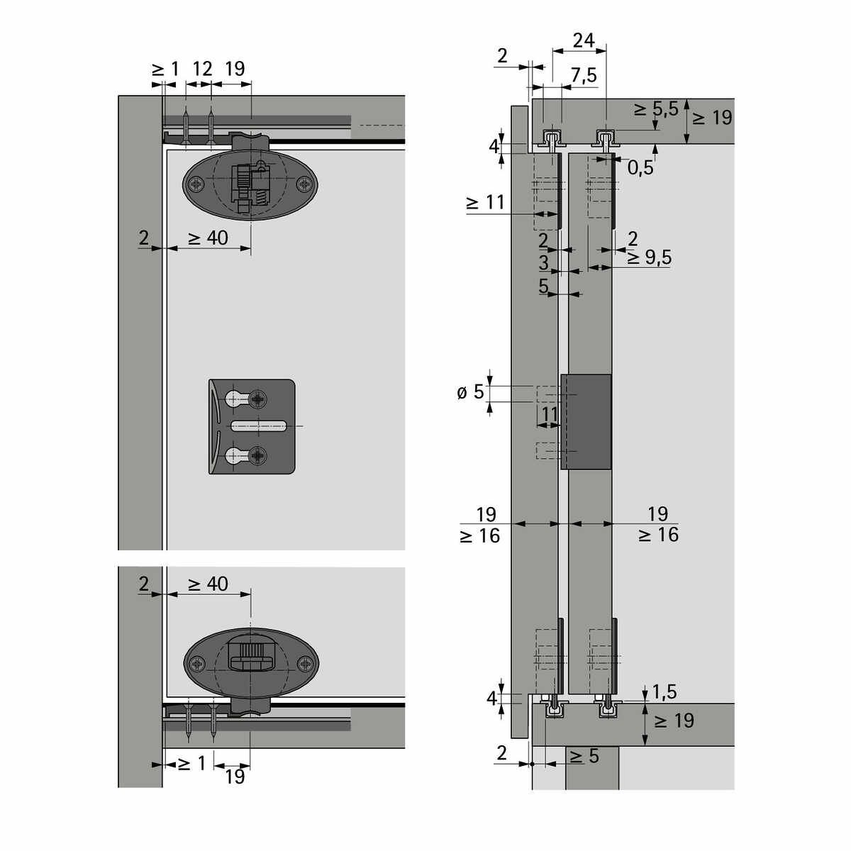 Dämpfungssystem Slide Line 55 Plus Ls gefälzt