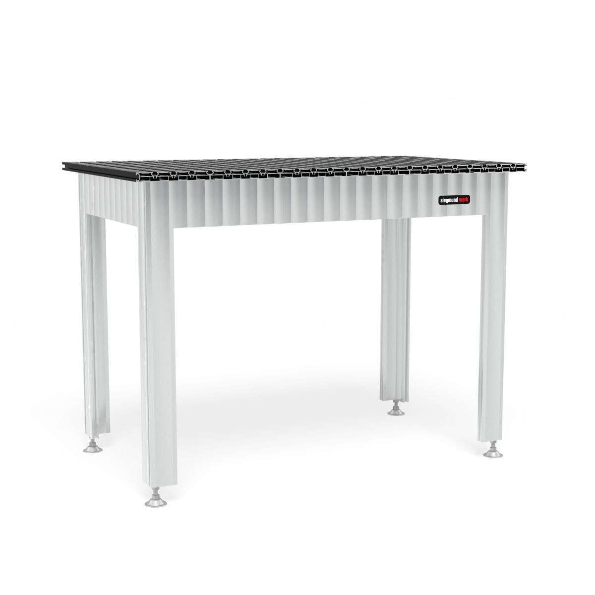 Werkbank Schweisskraft Siegmund mit Alu Tischprofilen 1200x1000 System 16, höhenverstellbar
