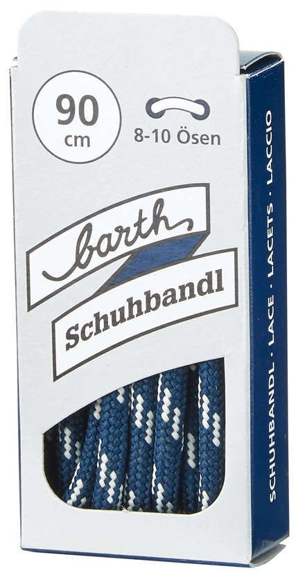 Schnürsenkel, 90 cm, rund, blau-weiß barth Schuhbandl