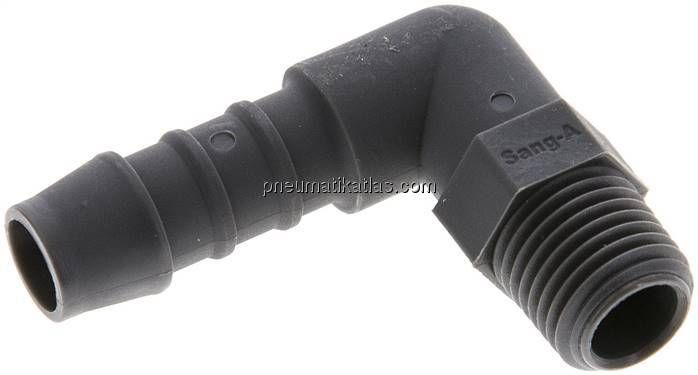 Winkel-Gewindetülle R 1/4"-10mm, PA 6