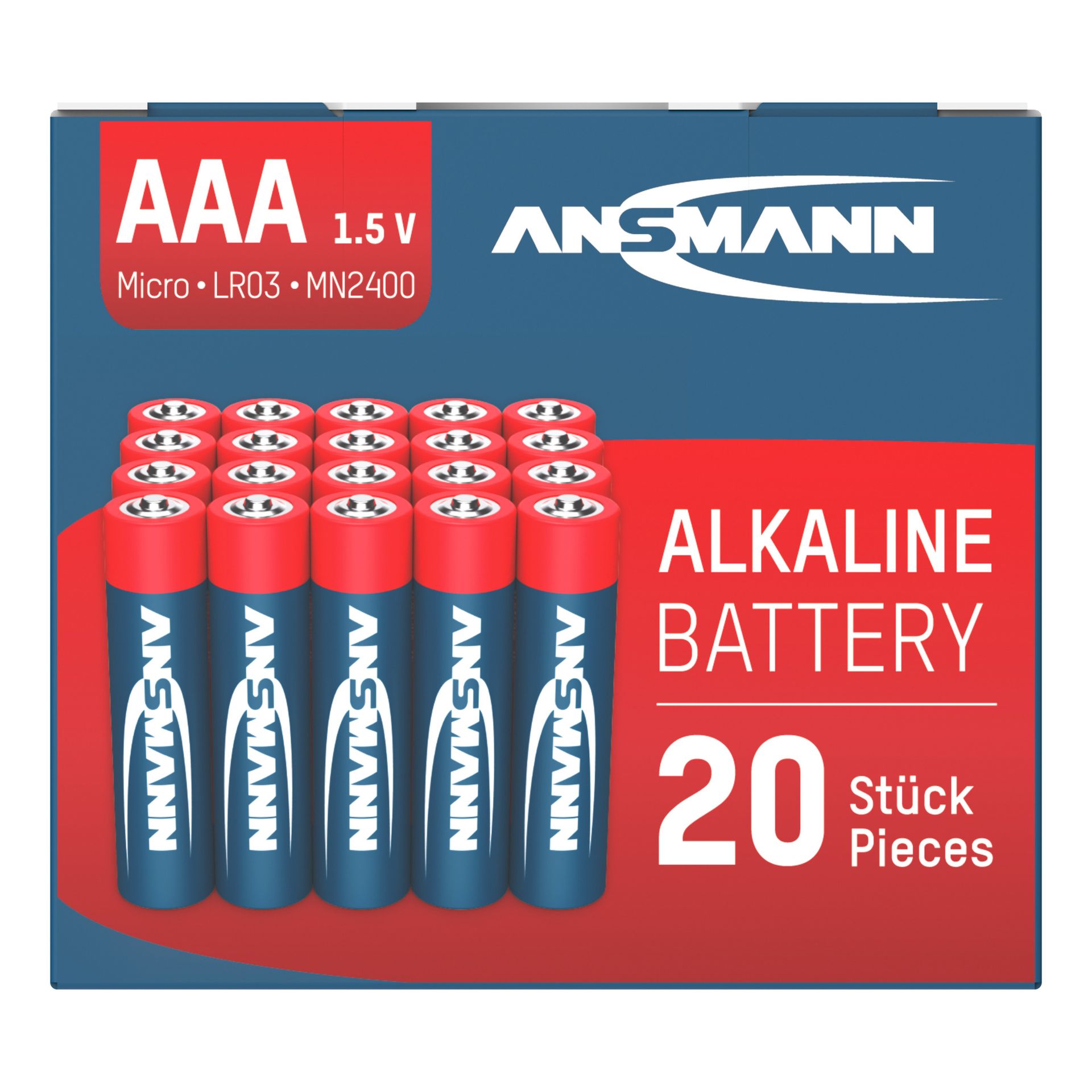 Batterie Alkaline Micro AAA LR03 20St.
