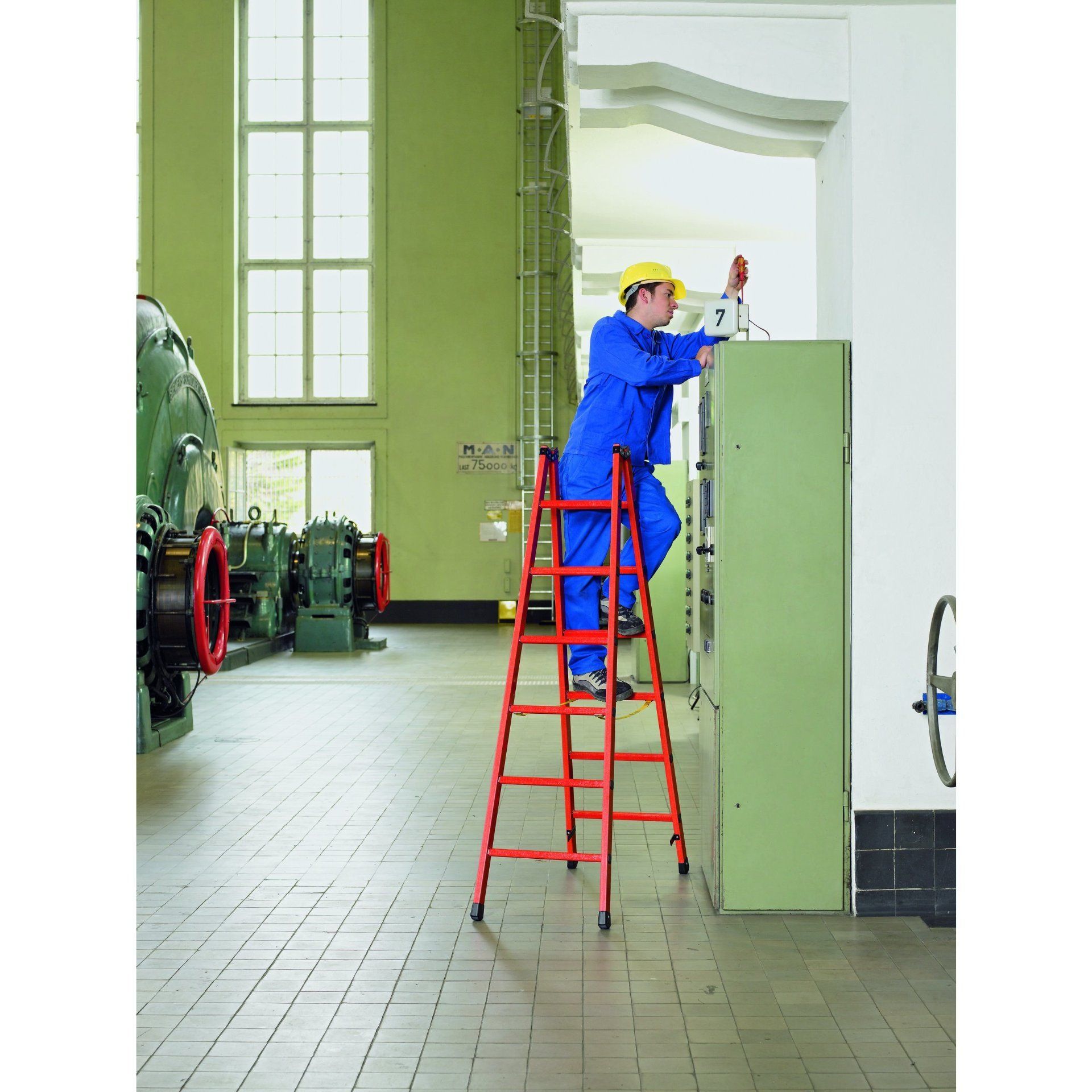 Zarges EFA B - Kst-Stehleiter 2 x 14 Sprossen