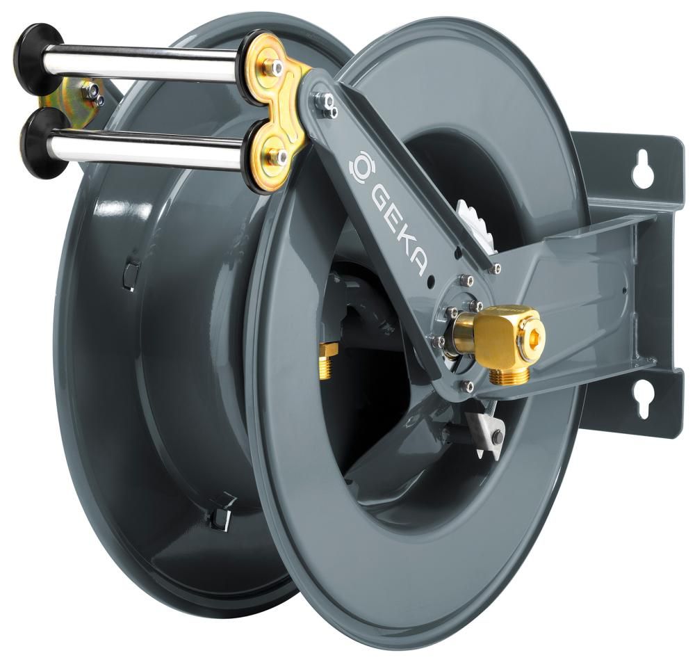 Aut.Schlauchaufroller PA30 für 30m 3/4" Stahl pulverbeschichtet GEKA plus