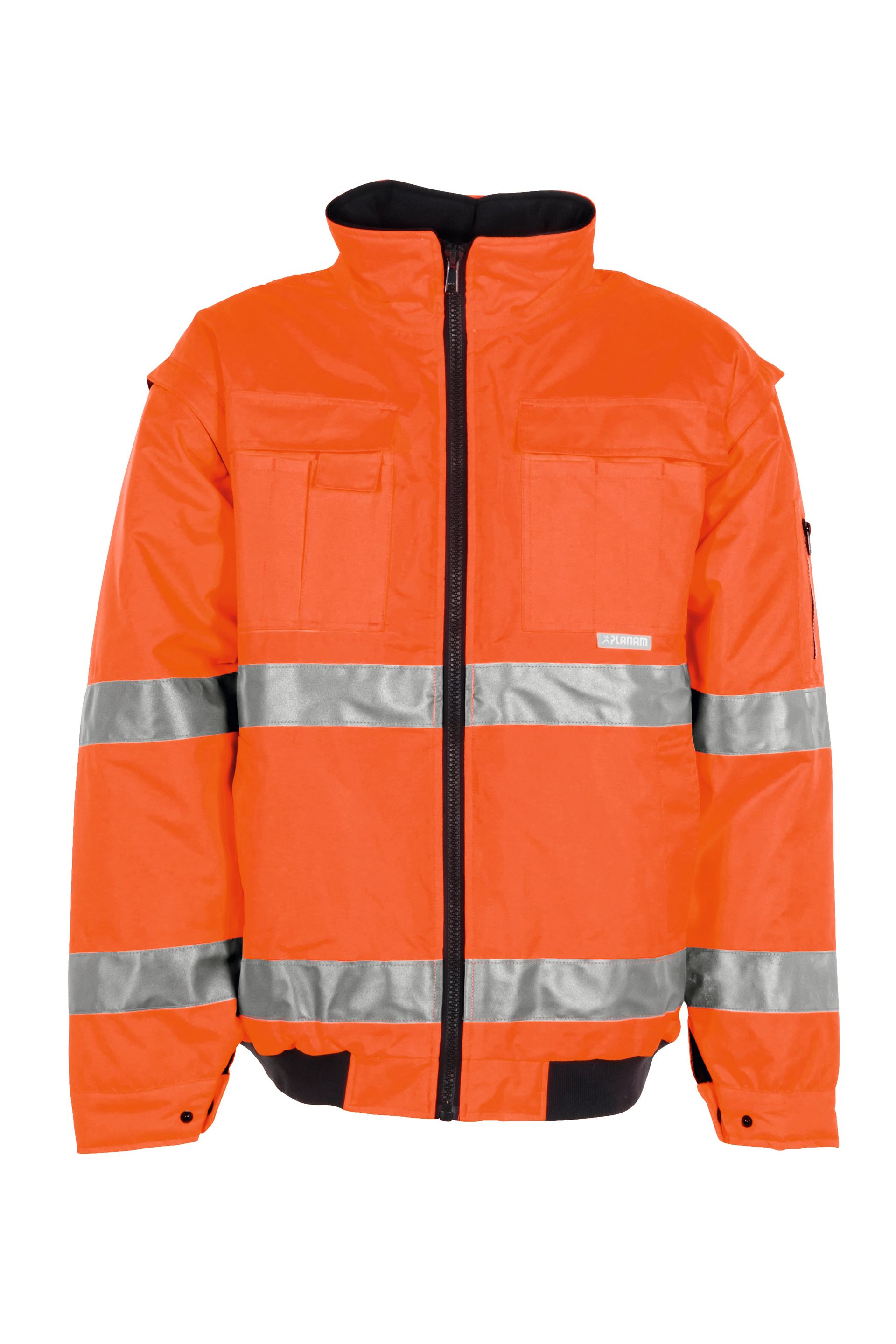 Planam Pilotenjacke uni Warnschutz, Outdoor uni orange Gr. S