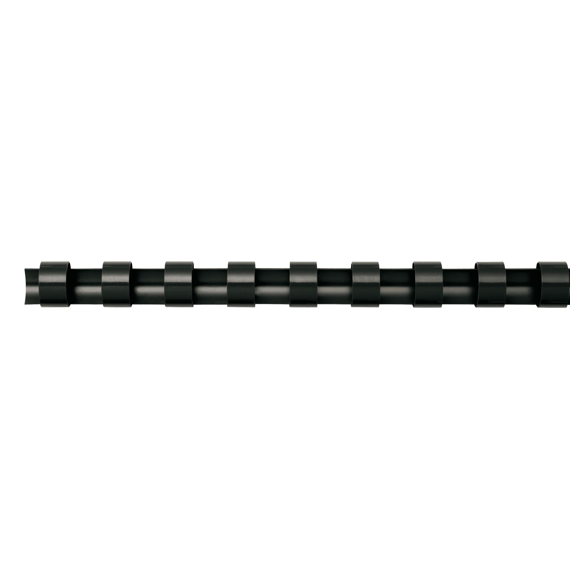 Plastikbinderücken COMB 12mm schwarz 100 St./Pack.