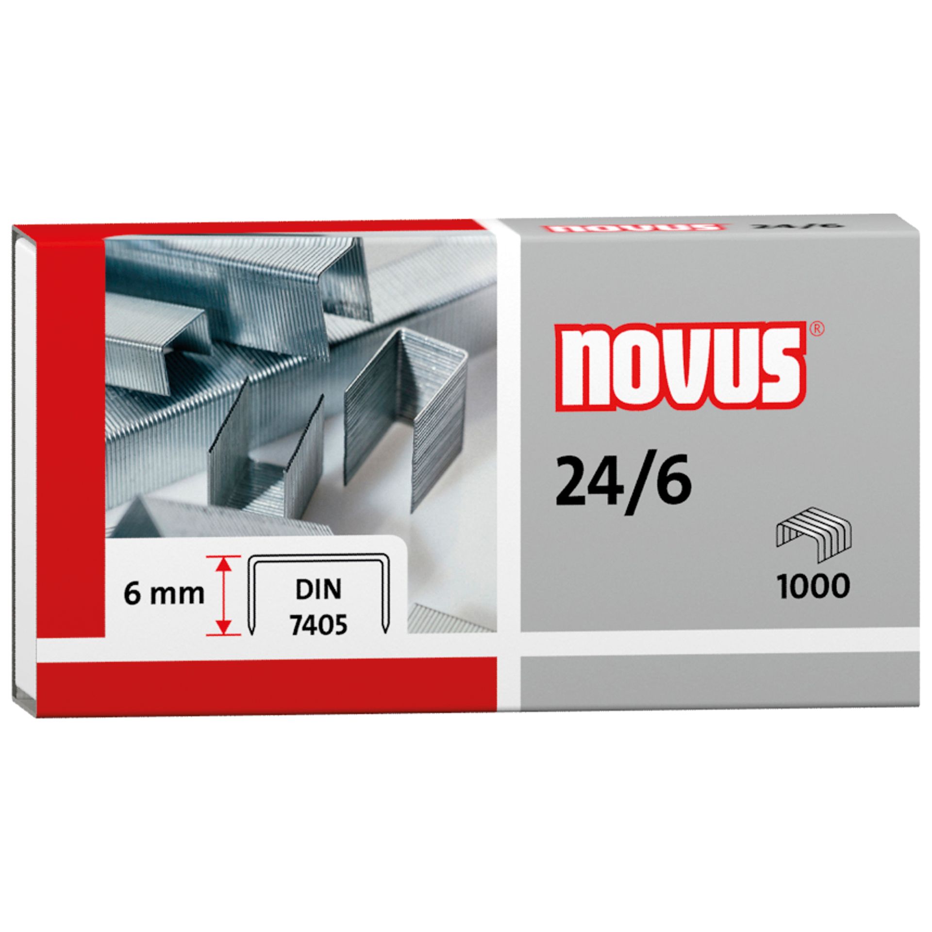 Heftklammer 24/6 verzinkt 1.000 St./Pack.