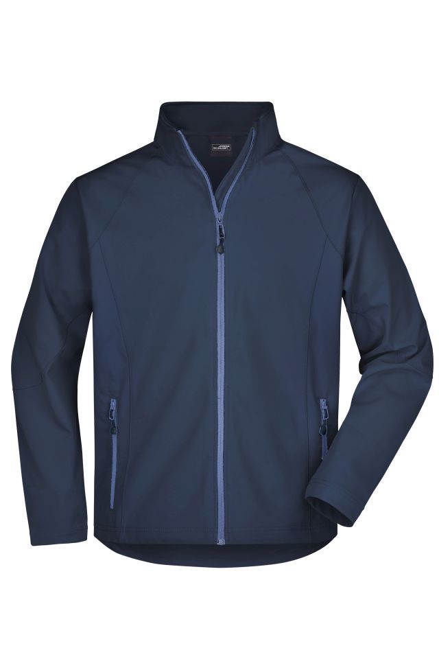 Men's Softshell Jacket Modische Softshelljacke blau, Gr. S