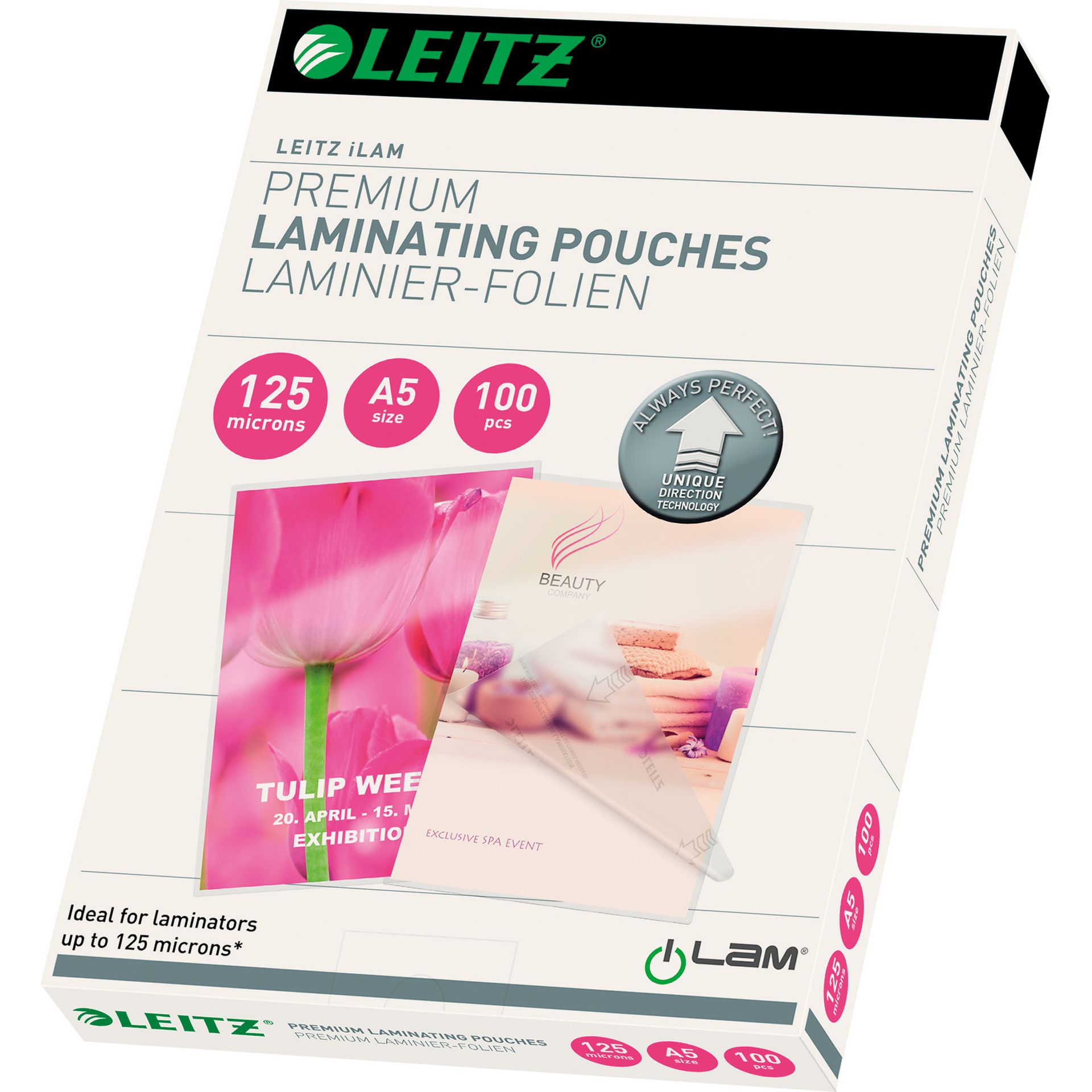 Laminierfolie UDT DIN A5 125mic 100 St./Pack.