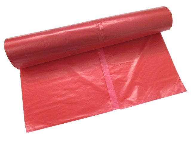 Müllbeutel, 120L, LDPE, rot,