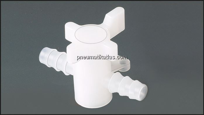 Labor-Schlauchhahn (PVDF), 6 (1/4") mm