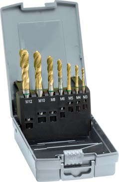 Maschinengewindebohrer- Set DIN371/376 HSSE TiN Form C M3-M12 GÜHRING