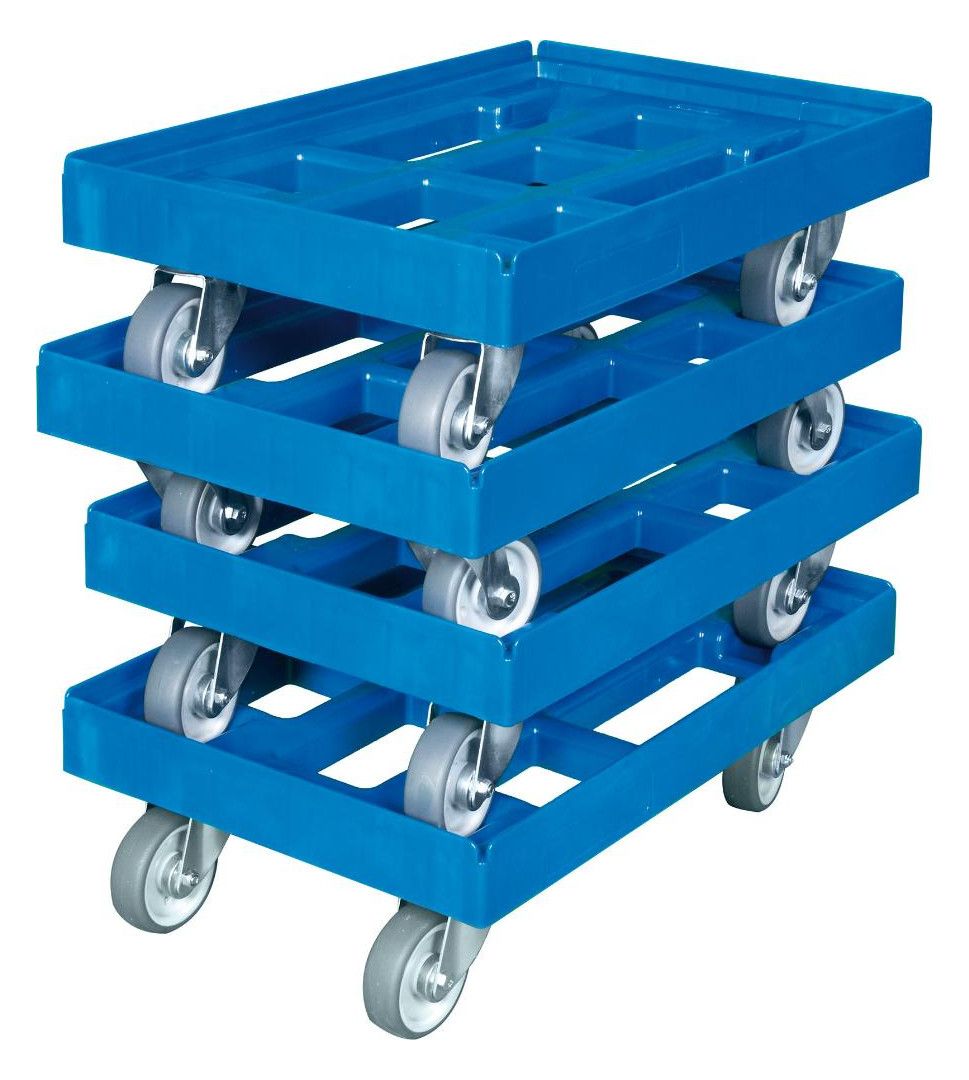 HDPE-Transportroller mit 4 Lenkrollen