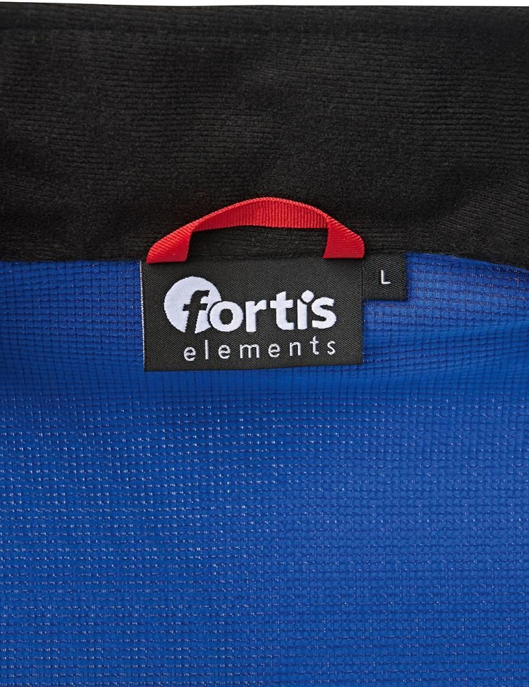 Tech-Fleecejacke kornblau/schwarz meliert Gr. 2XL Fortis Elements