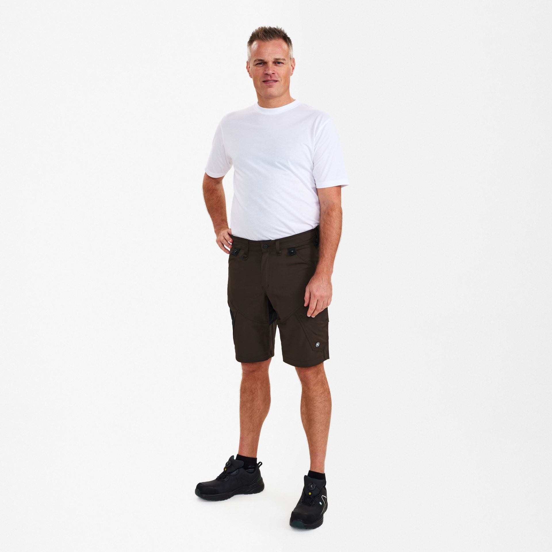 X-treme Arbeitsshorts mit 4-Wege-Stretch Mokkabraun, Gr. 48