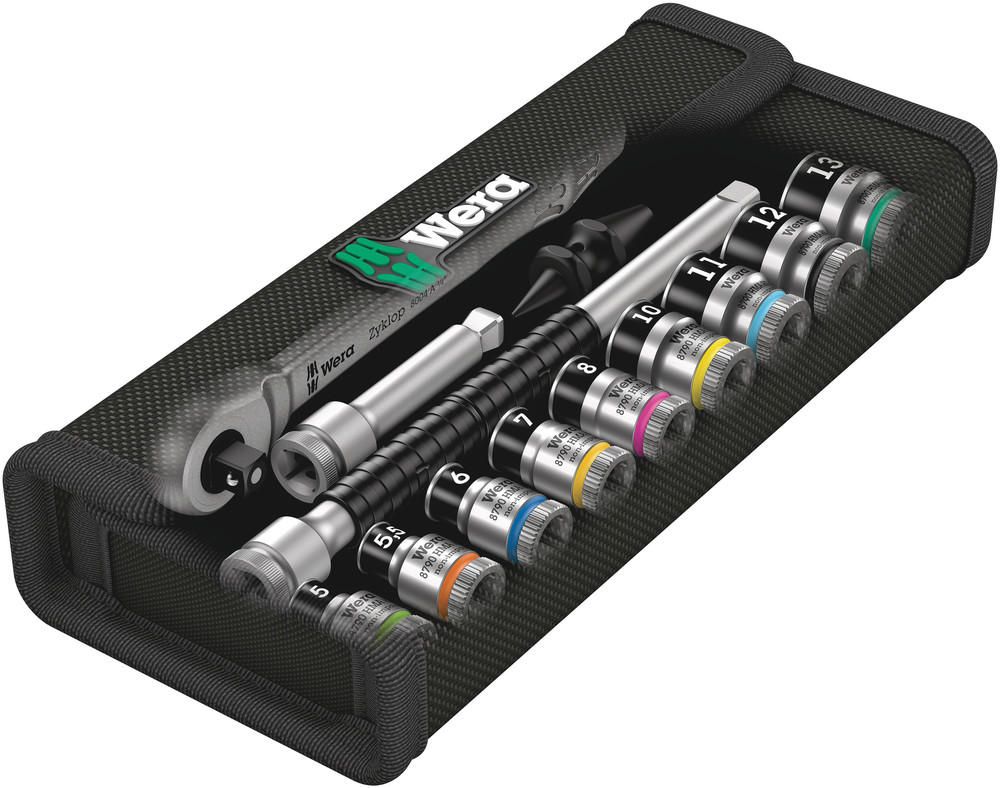 Wera Zyklop Knarrensatz 1/4 Zoll mit Haltefunktion