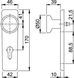 Korr-Wechselgarnitur 54/227K/202KP/AP/113 HOPPE