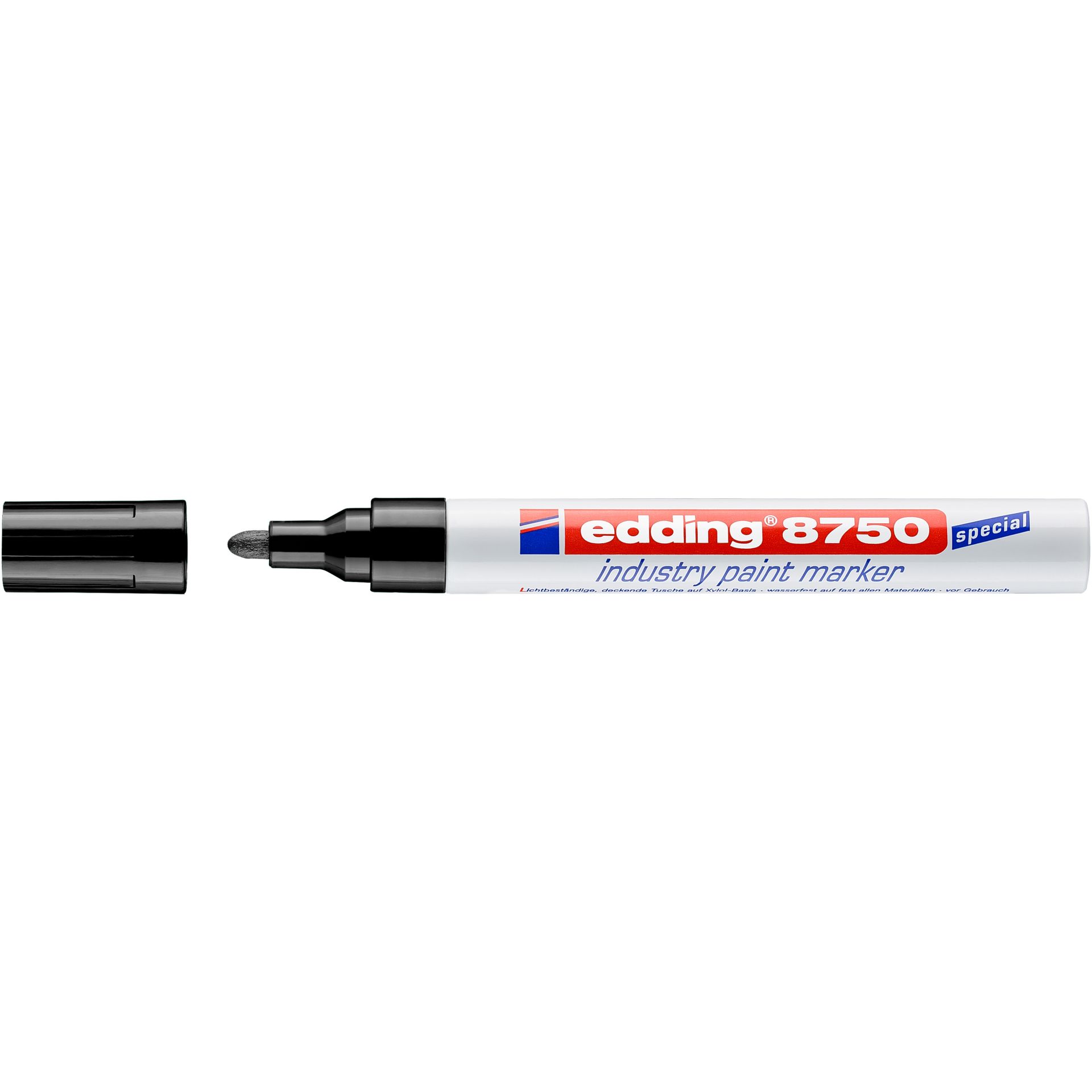 Industrie Lackmarker 8750 2-4mm Rundspitze sw