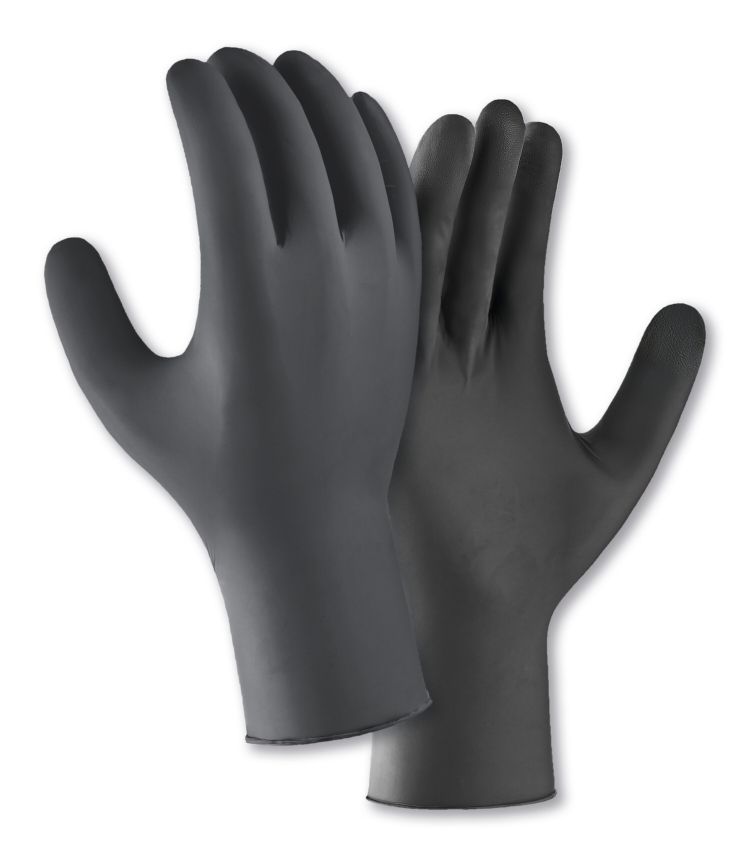 teXXor® Nitril-Einweg-Handschuhe schwarz