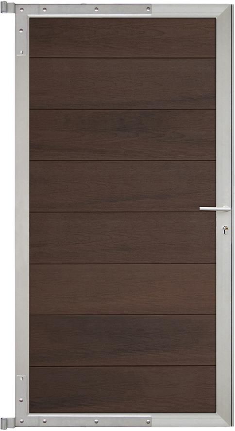 ÖLAND-Tor-Komplettset 90 x 173 cm, ipé/silber