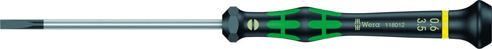 Elektronik- Schraubendreher Schlitz 3,5x0,6x80mm Wera