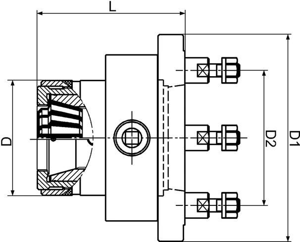 Handspannfutter HSPF40 HSPF40 (173E) D55027/5 FAHRION