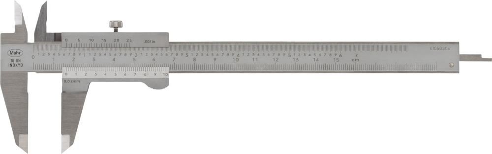 Taschenmessschieber 150mm, 0,02mm MAHR