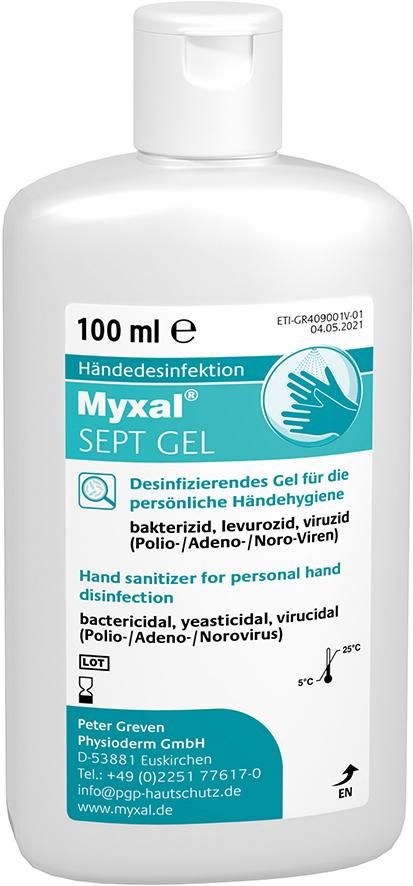 Händedesinfektion Myxal Sept Gel,