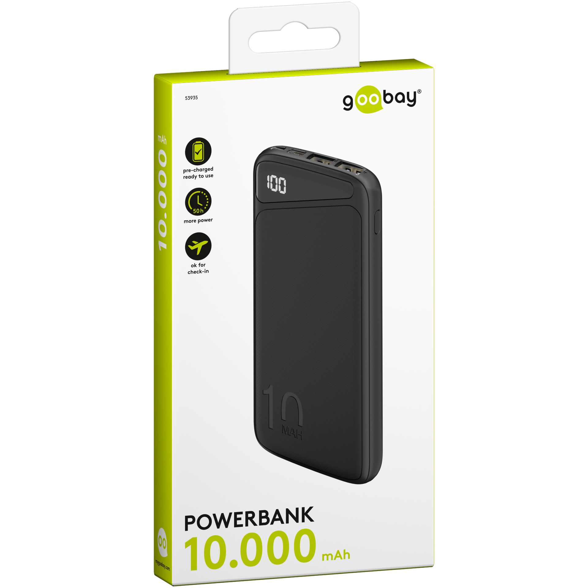 Powerbank Slimline 10.000mAh