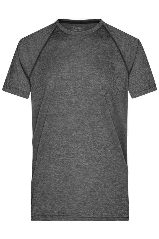 Men's Sports T-Shirt Funktionsshirt für Fitness und Sport schwarz, Gr. S