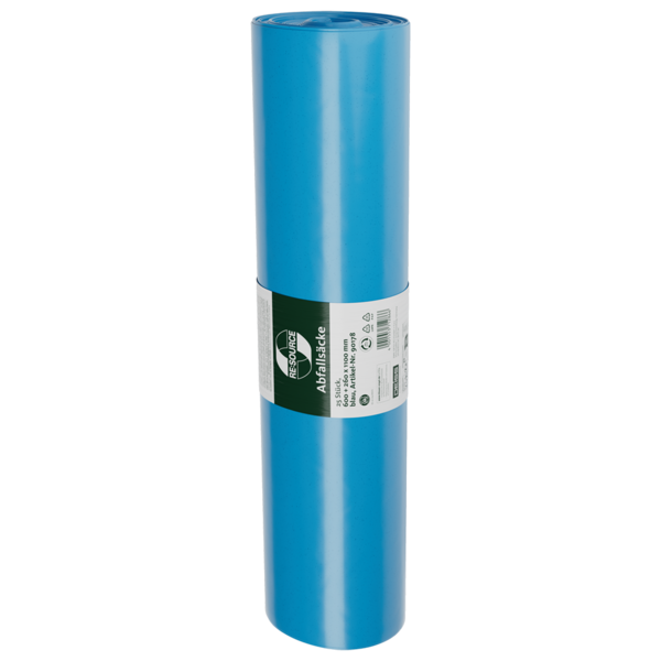 Abfallsäcke aus Recycling-LDPE, Blauer Engel - 25St./Rolle, 250 St./Karton