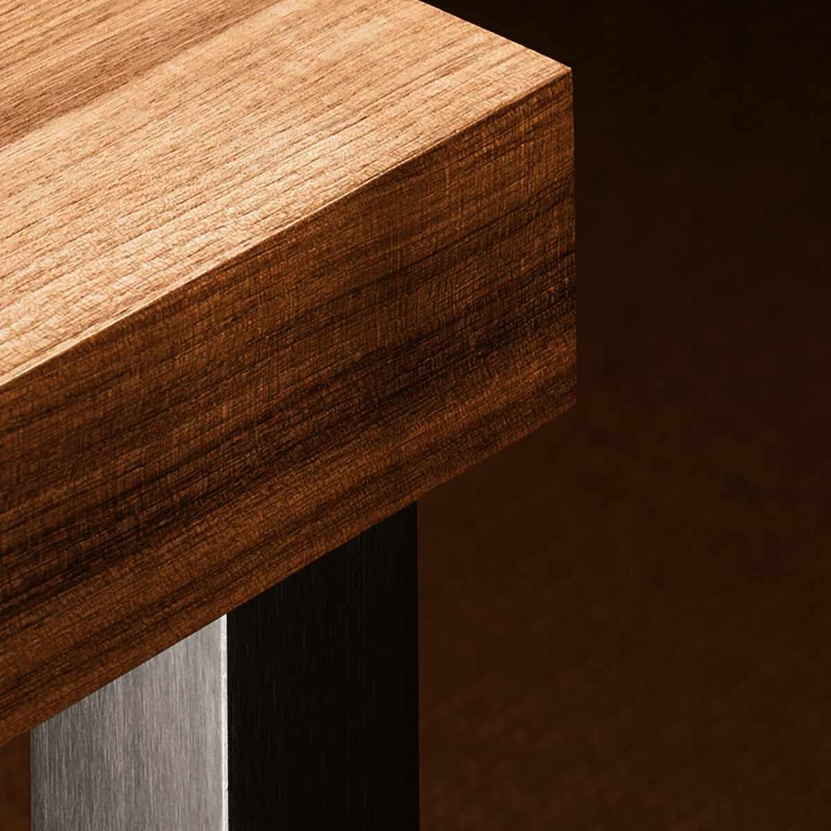Design-Tischbein Afia 700 mm, Edelstahl gebürstet