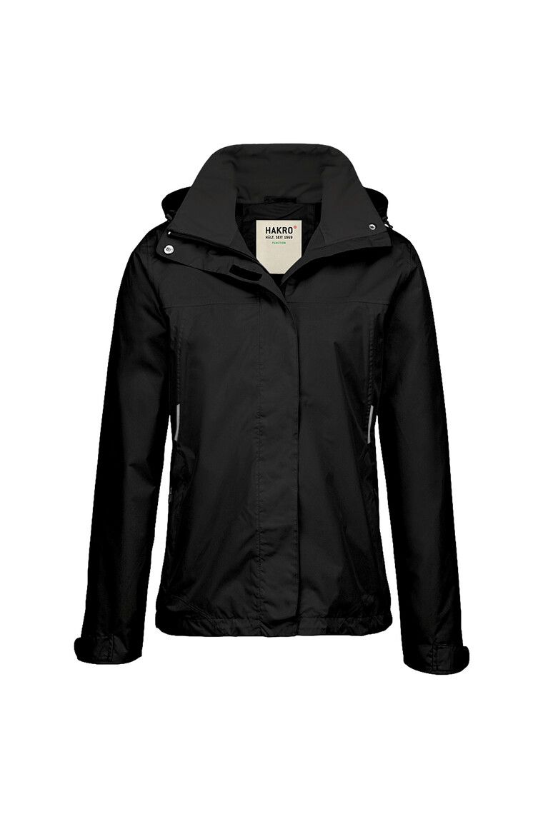 HAKRO Damen Regenjacke schwarz, XS