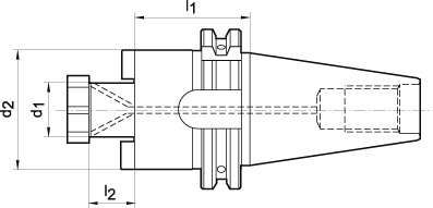 Aufsteckfräserdorn DIN69871AD SK40 A100 40 mm FORTIS