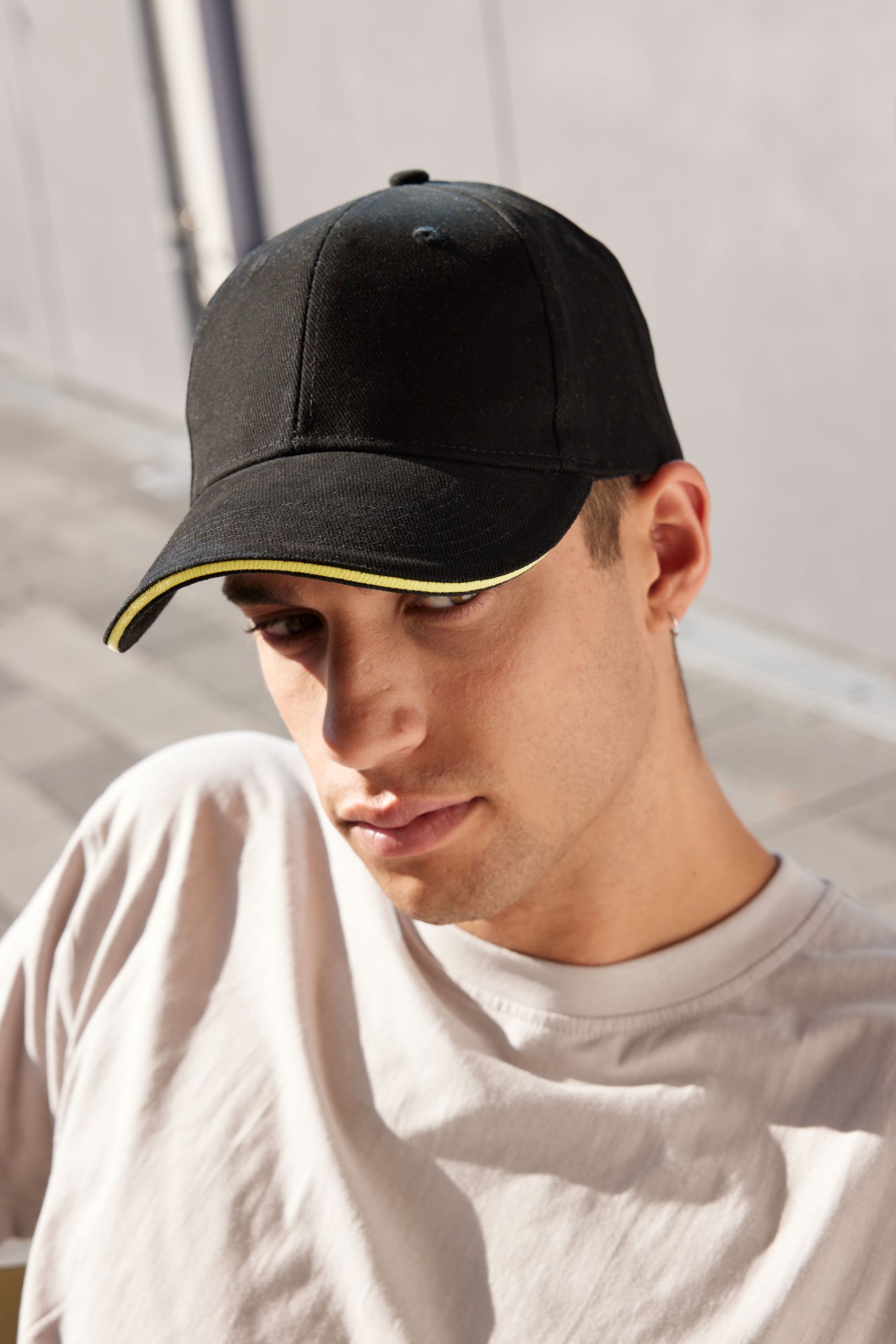 myrtle beach MB024 Cap, Blau/Weiß