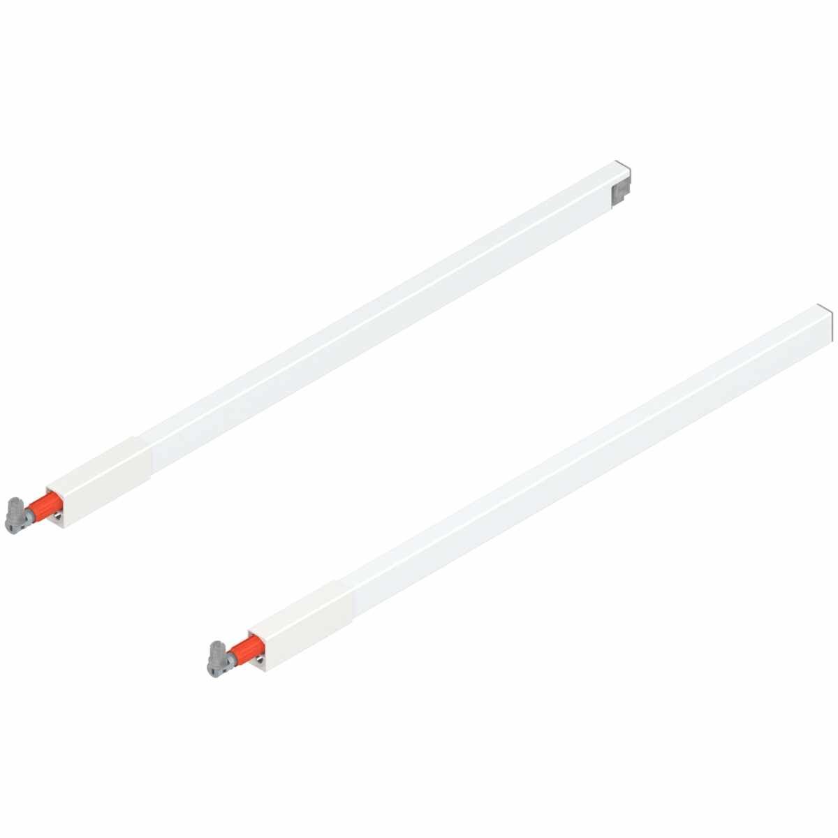 TANDEMBOX Längsreling (oben), für Frontauszug, NL=550 mm, links/rechts, für TANDEMBOX antaro, seidenweiß