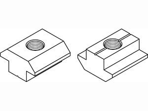 ART 87013 Muttern für T-Nuten St. gal Zn 10 mm, M 8 mit Führungssteg gal Zn K