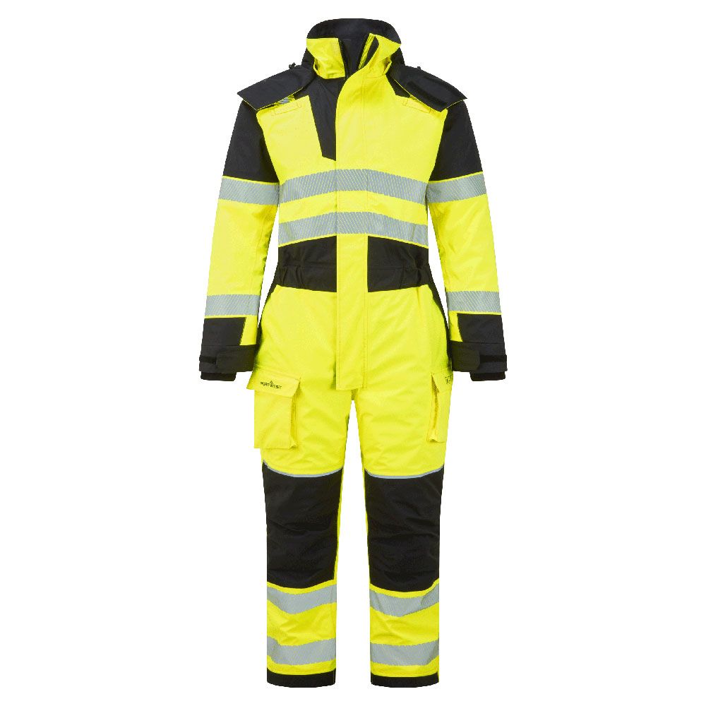 Portwest PW3 Warnschutz-Overall, Gelb, Gr. 3XL