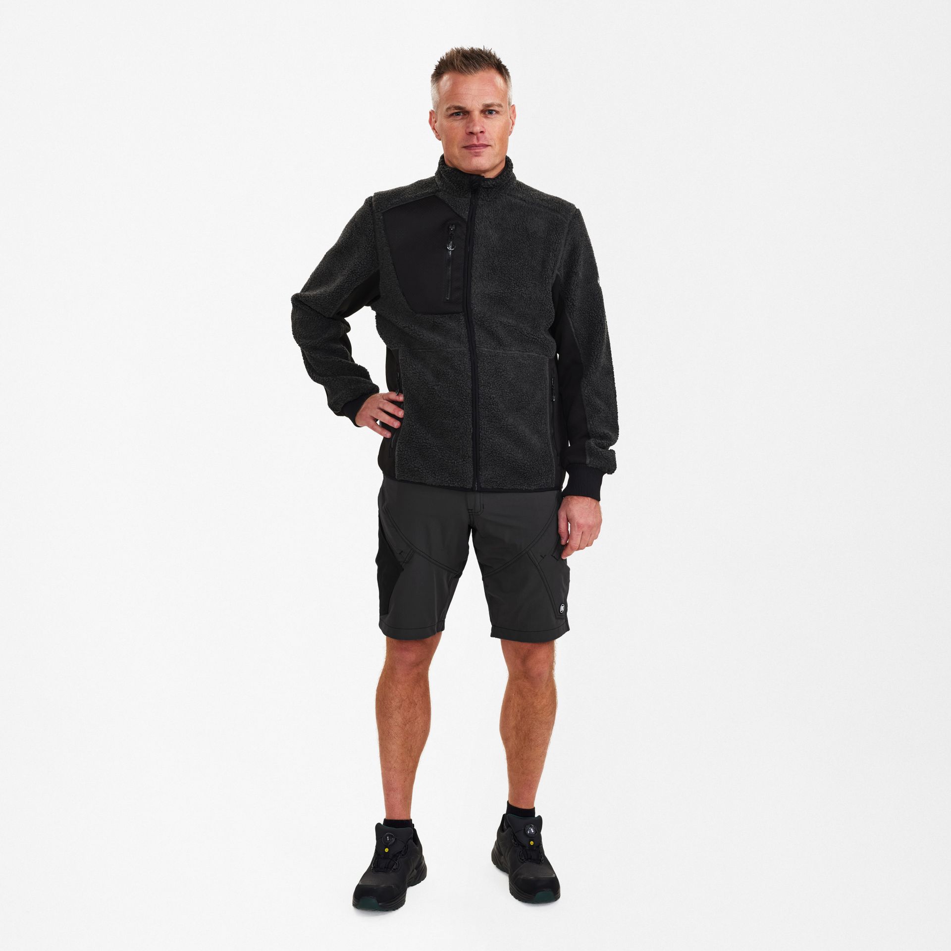 X-treme Faserjacke Anthrazitgrau/Schwarz, Gr. L