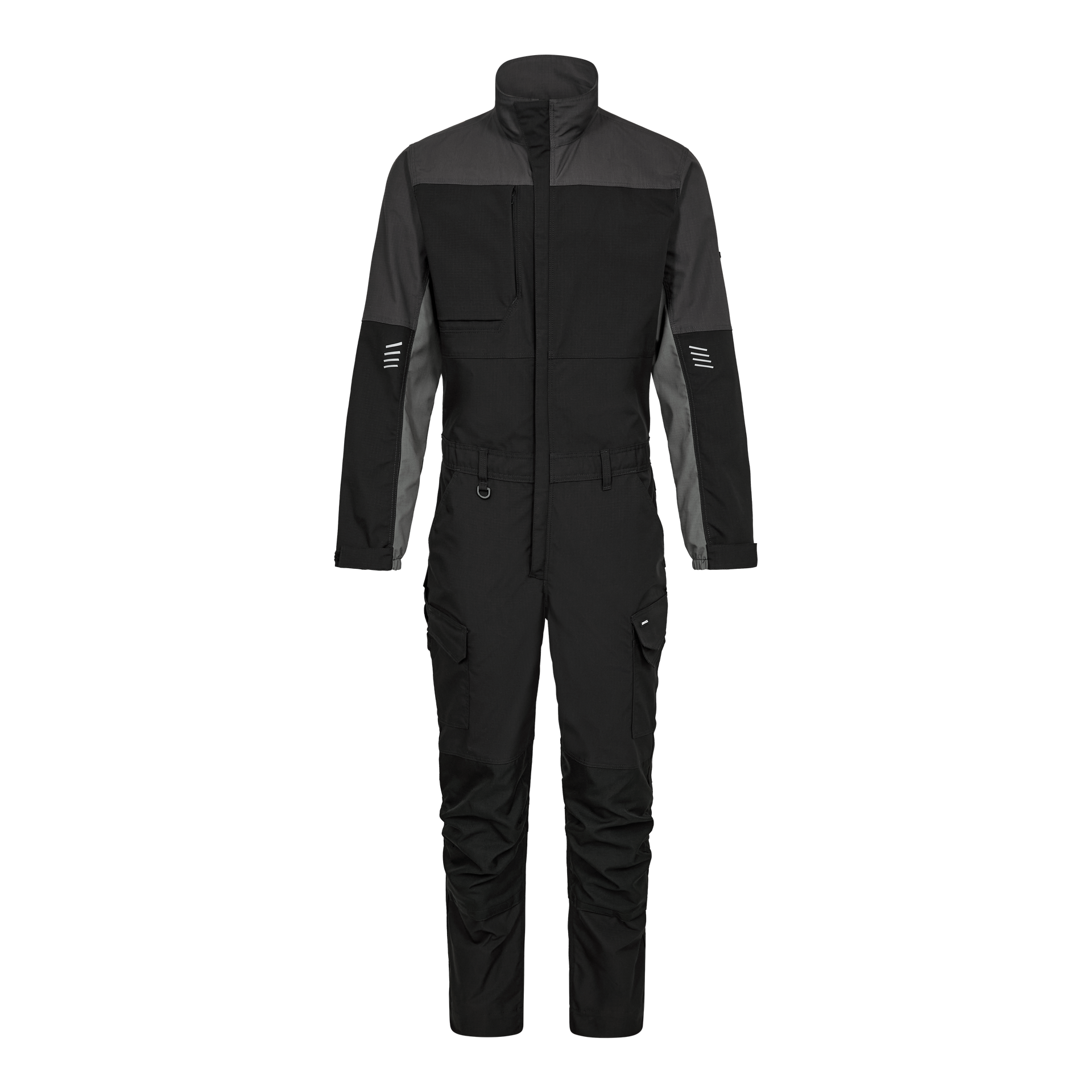 Entire Overall mit 2-Wege-Stretch Schwarz/Anthrazit Grau, Gr. XS