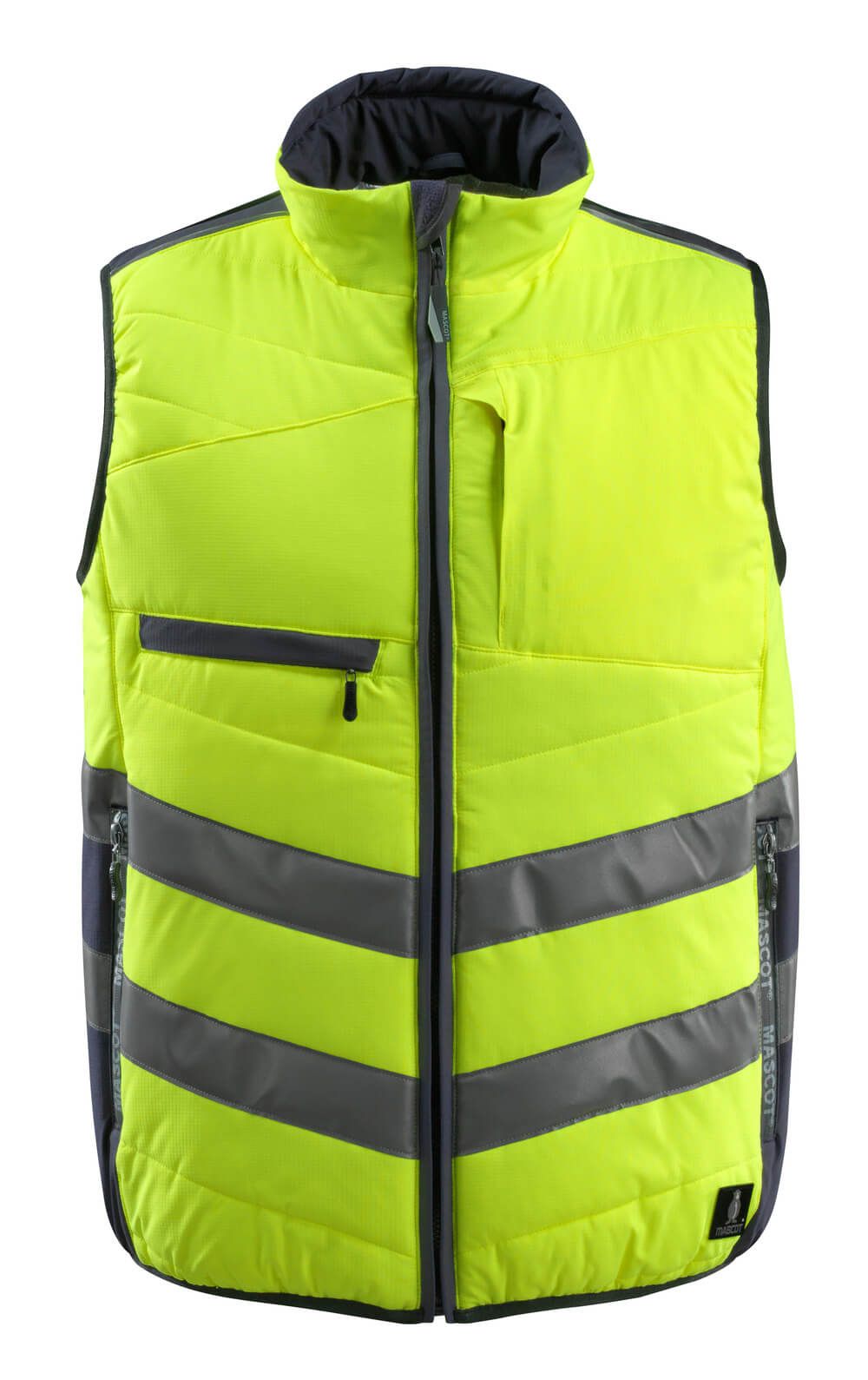 Winterweste MASCOT® Grimsby Hi-vis Gelb/Schwarzblau, XL