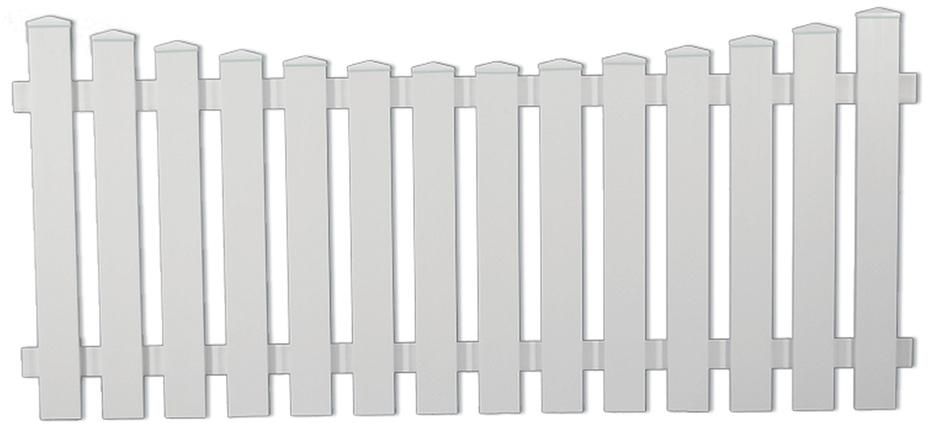 LIGHTLINE Vorgarten Tiefbogen, weiß 180 x 80/70 cm