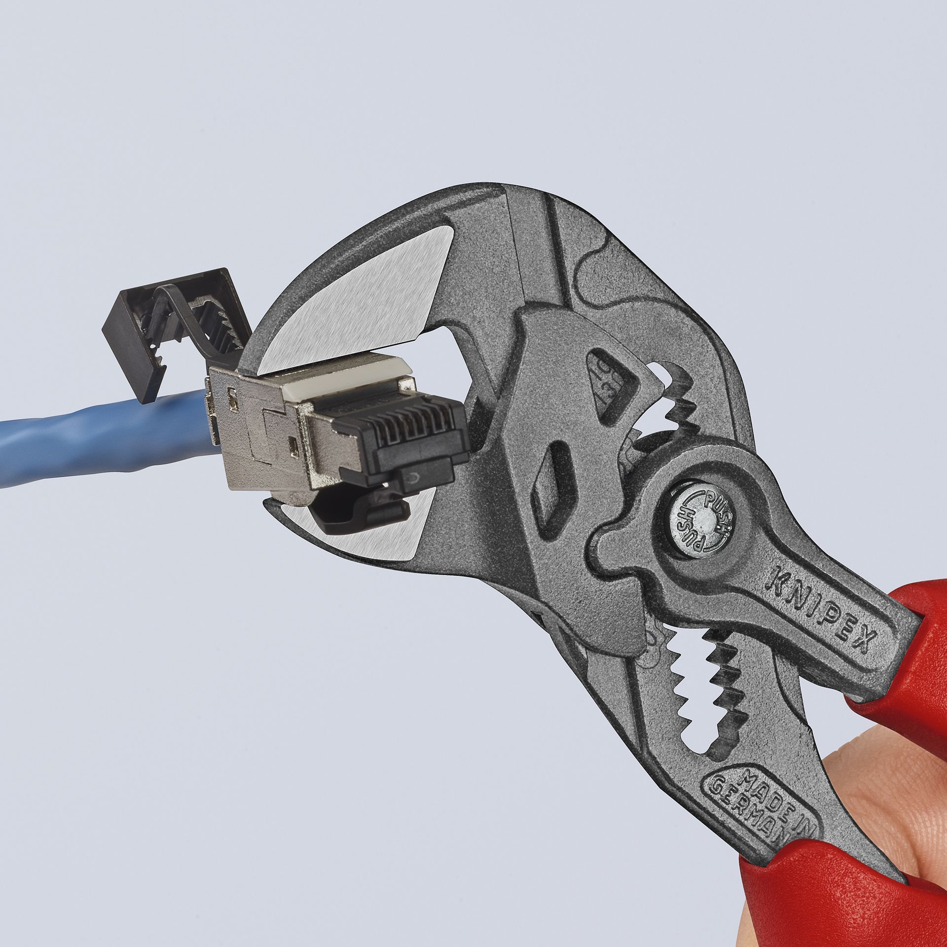 KNIPEX Zangenschlüssel mit Kunststoff überzogen verchromt