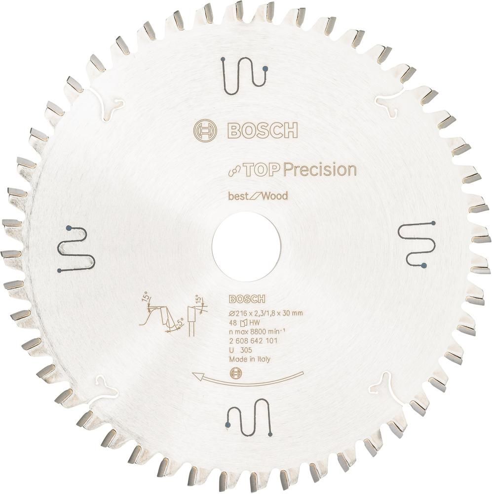 HM-Kreissägeblatt 216x2,3/1,8x30 48Z WZ BosVE à 1 Stück Top Precision Best f Wood