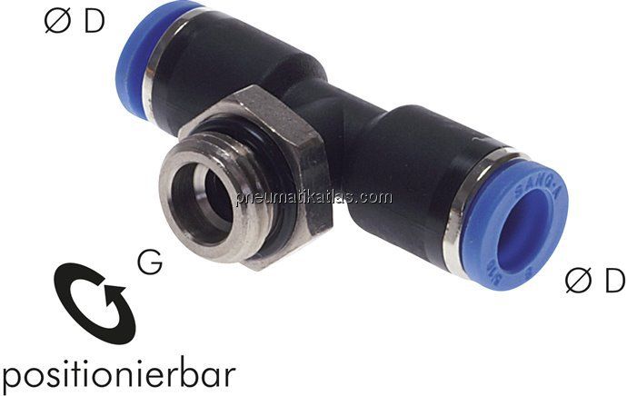 T-Steckanschluss M 3-3mm, IQS-Standard