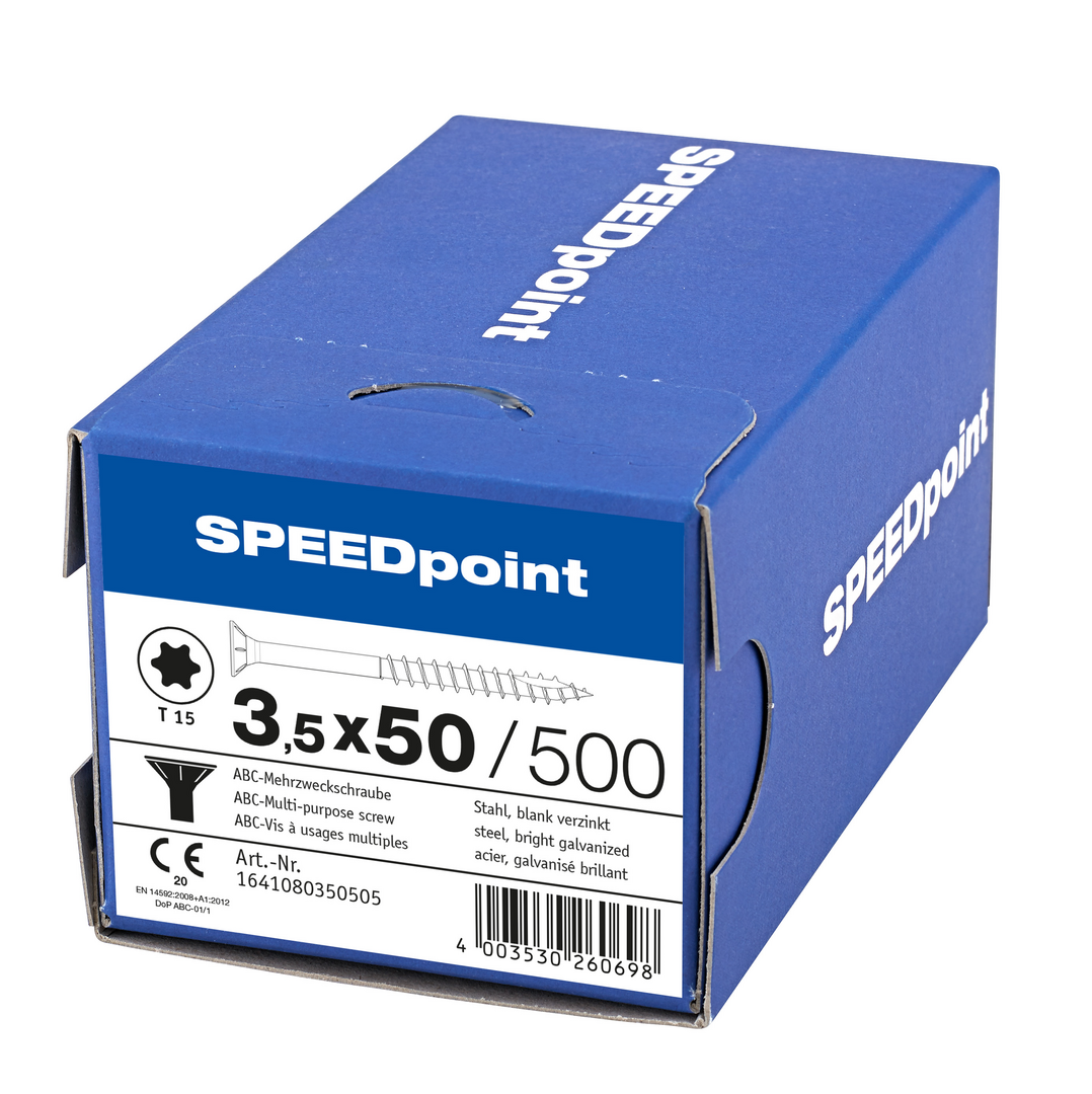 SPEEDpoint Mehrzweckschraube Senkkopf T-STAR TG