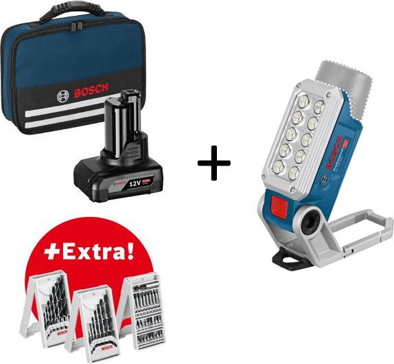 BOSCH Akku-Bohrschrauber inkl. LED-Lampe